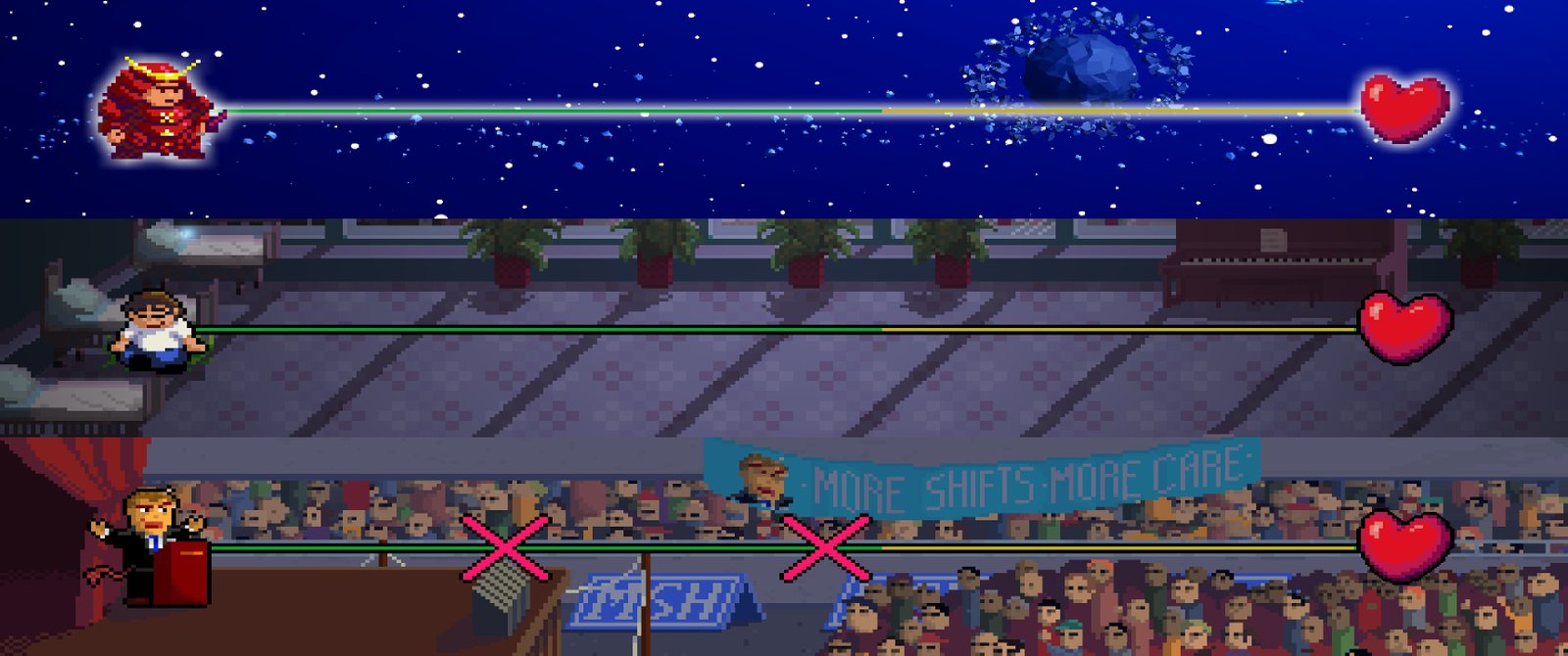 Pictured : Overstimulation. And this is one of the milder levels.
