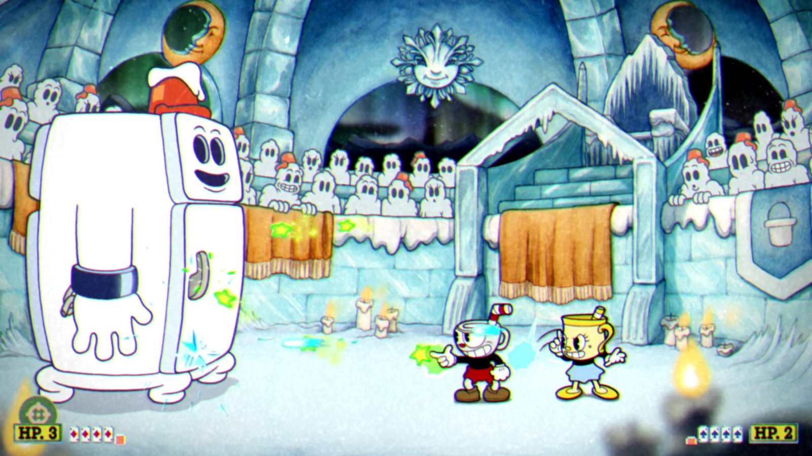 Facing off against Mortimer Freeze.